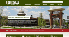Desktop Screenshot of cityofnoblesville.org