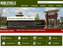 Tablet Screenshot of cityofnoblesville.org